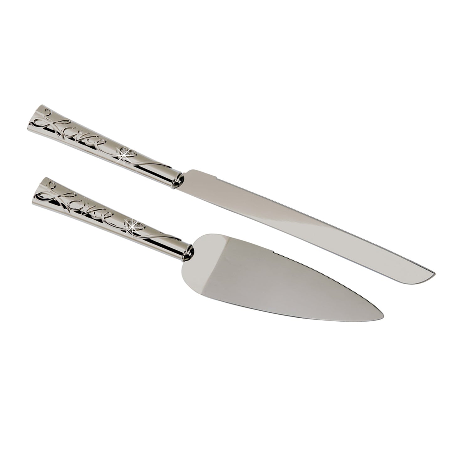 "Love" Cake Knife & Server Set, Np