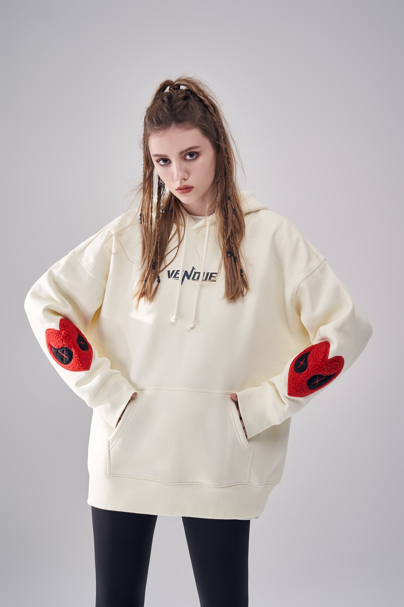 "Amoo Love" Heart Logo Hoodie by Amoo