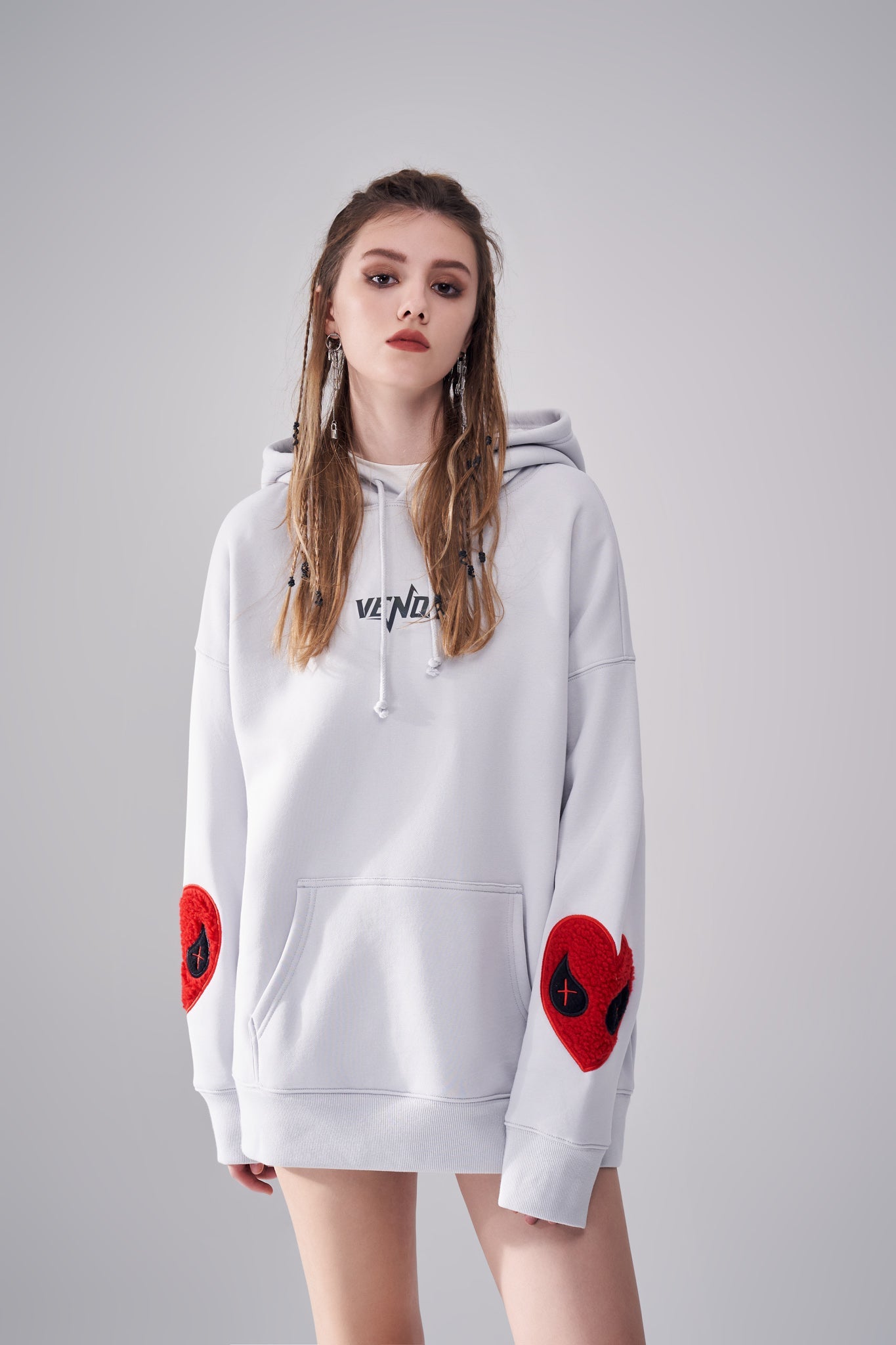 "Amoo Love" Heart Logo Hoodie by Amoo