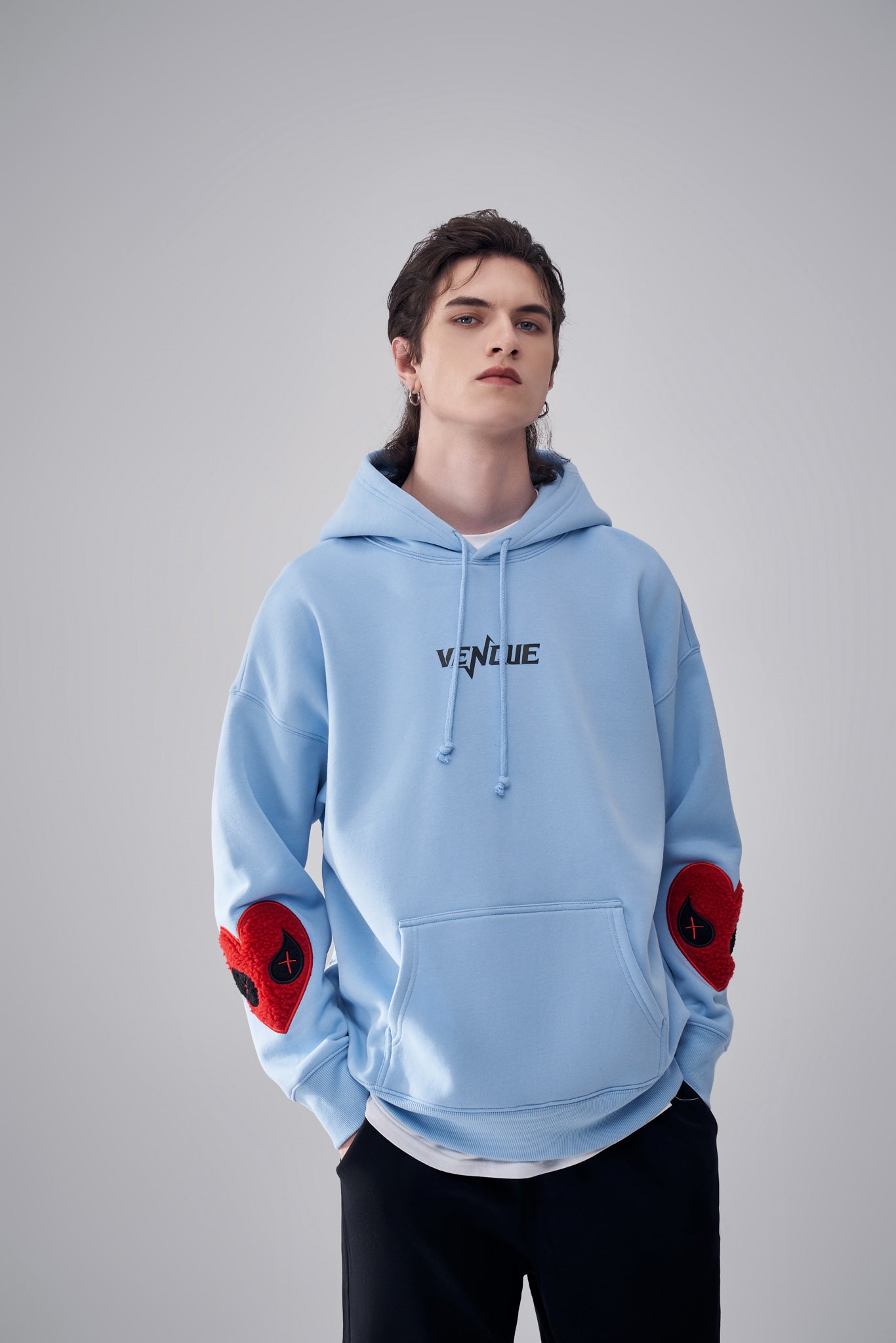 "Amoo Love" Heart Logo Hoodie by Amoo