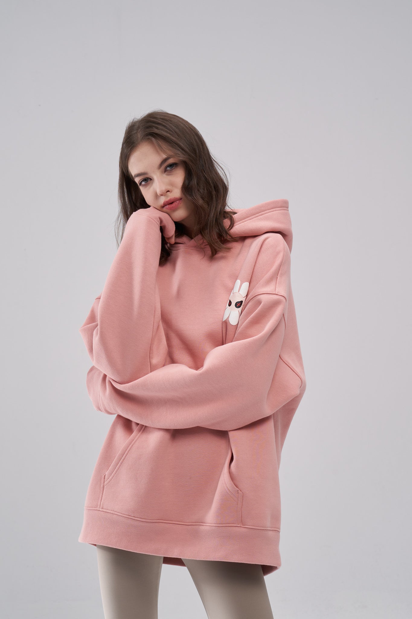 "Aster" Fleur Pink Hoodie by Amoo