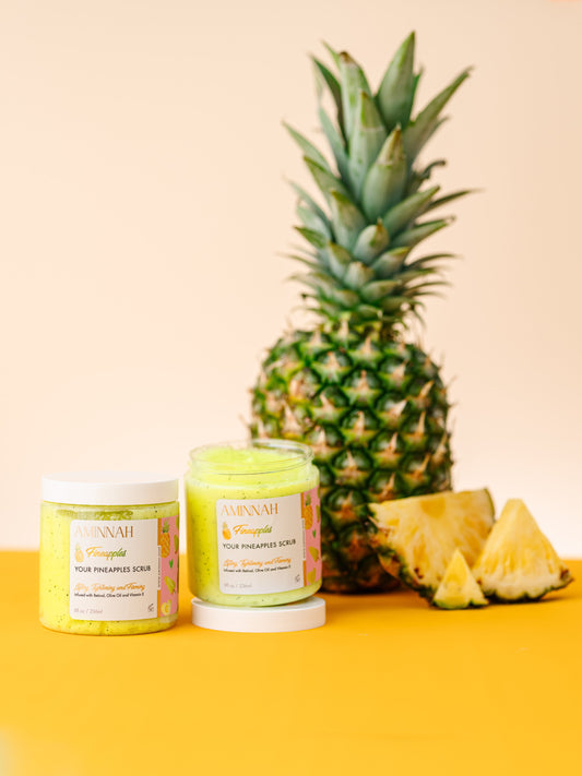 'Fineapples' Boob Collection | Body Butter| Serum| Sugar Scrub| by AMINNAH