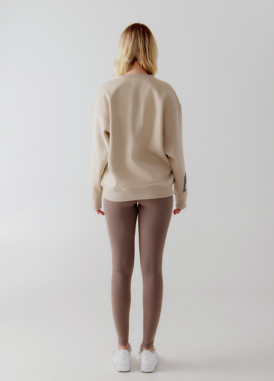 "Pixel" Taupe Sweatshirt by Amoo