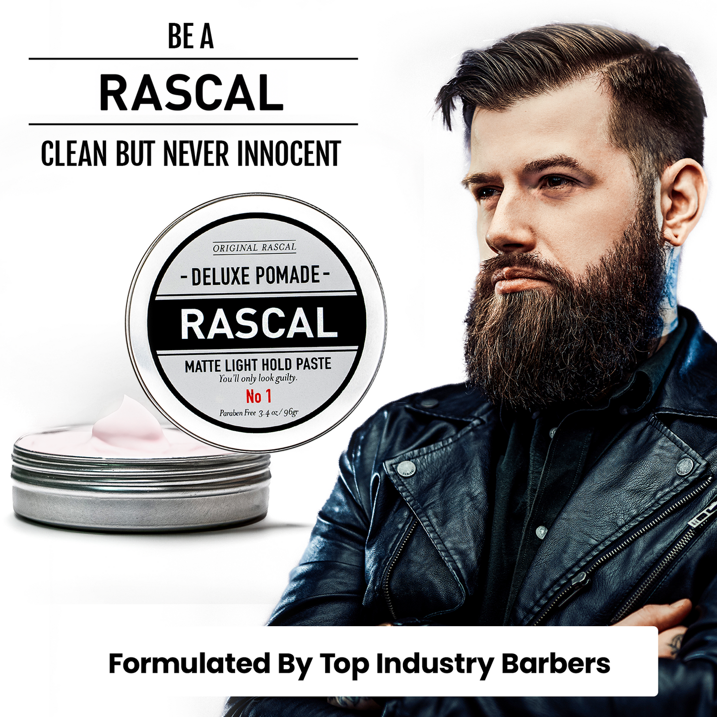 #1 Matte Look, Light Hold Paste by Rascal Men's Grooming