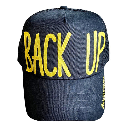 'BACK UP' PAINTED HAT by Wren + Glory