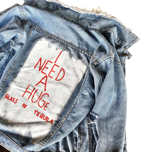 'HUGS' DENIM JACKET by Wren + Glory