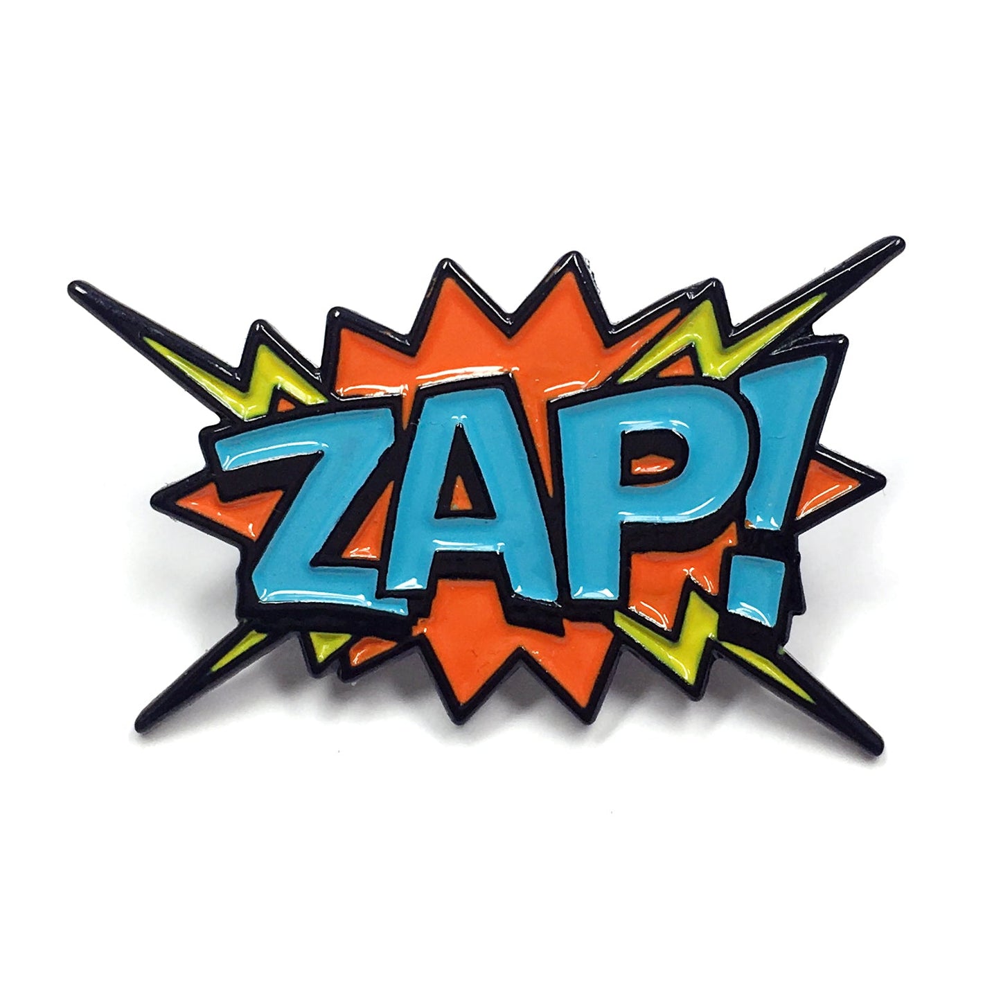 "ZAP!" Pop Art Pin by Kolorspun