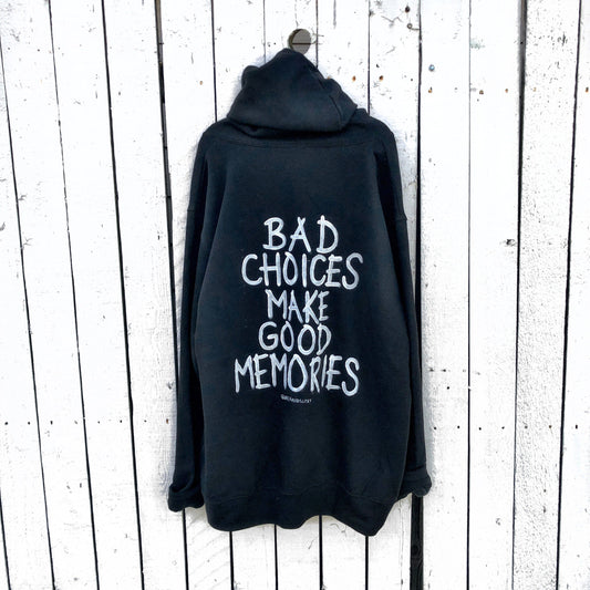 'BAD CHOICES' PAINTED SWEATSHIRT by Wren + Glory