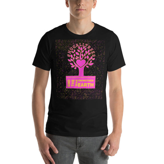 #HugAllTrees Short-Sleeve Unisex T-Shirt by Proud Libertarian